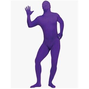 Kids Purple Spandex Skin Suit Costume Full Body Large 12–14 Halloween Unisex